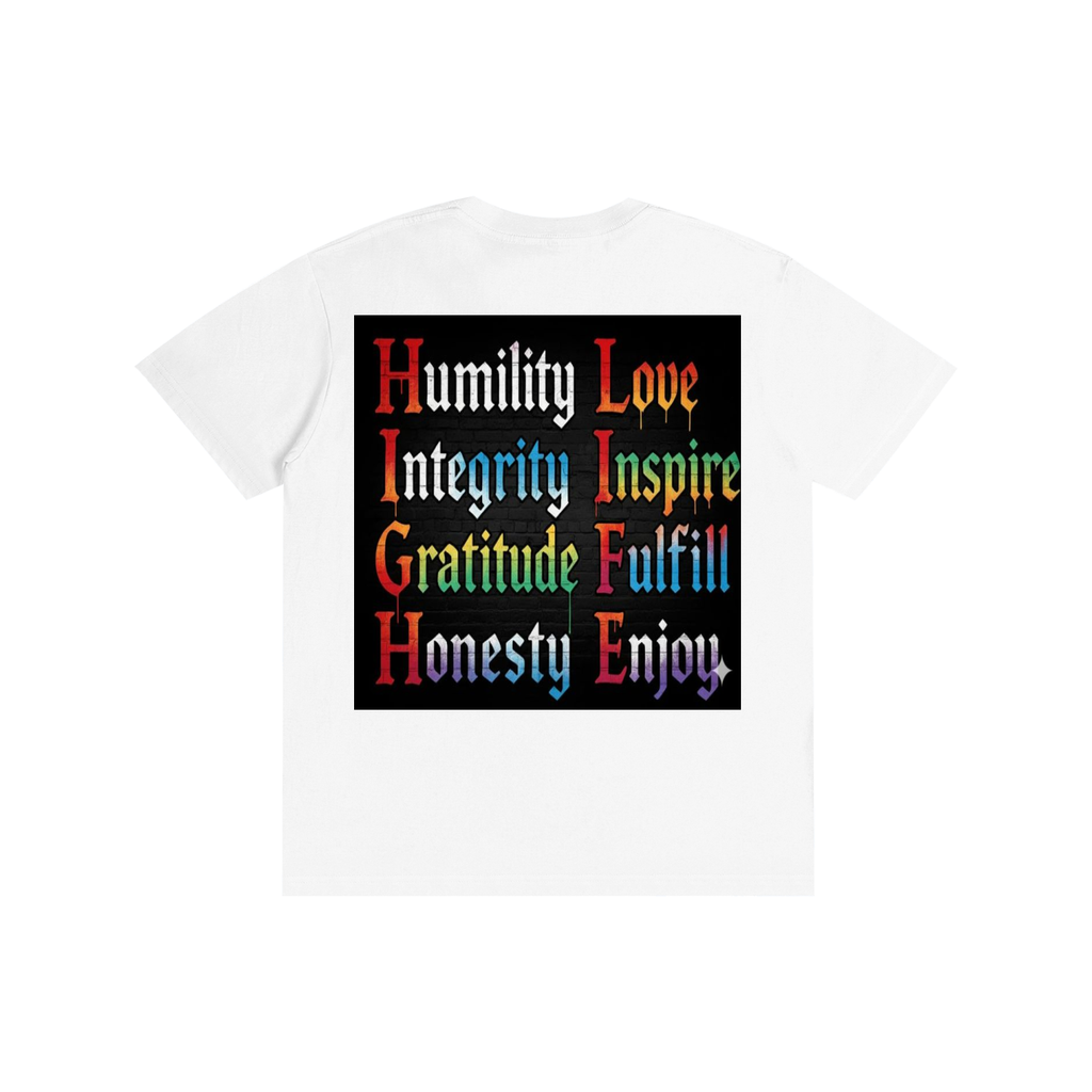 "The Original" SobrHIGHetyLIFE Tee - Skeleton Heart & Recovery Values | 100% Pure Cotton