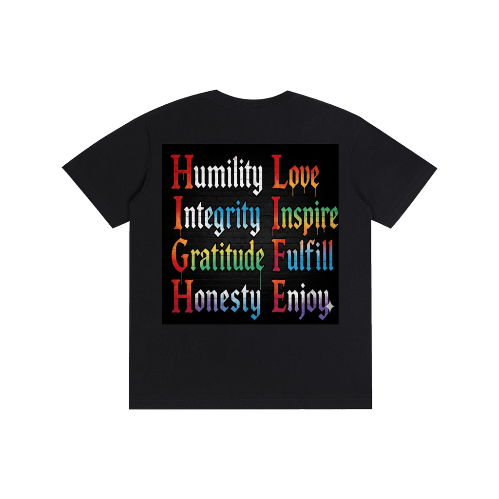 "The Original" SobrHIGHetyLIFE Tee - Skeleton Heart & Recovery Values | 100% Pure Cotton
